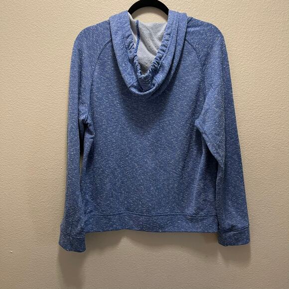 Nike Dri-Fit Hoodie Jacket Marled Indigo Blue Zip Up Sweatshirt Full Zip Size M - Picture 3 of 7